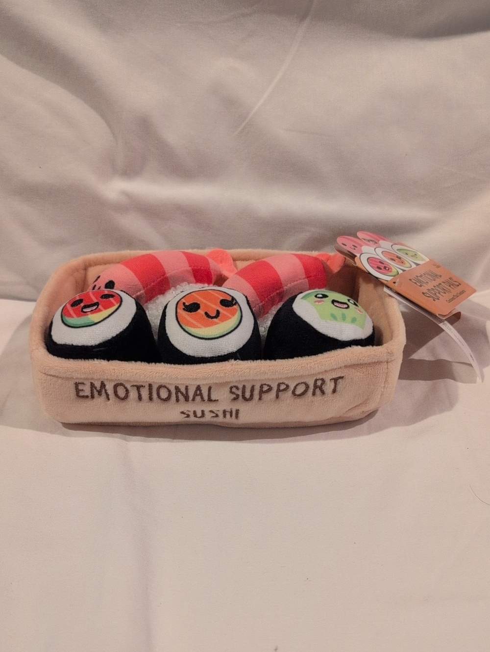 Emotional Support Sushi Plush Set - Pink & Black